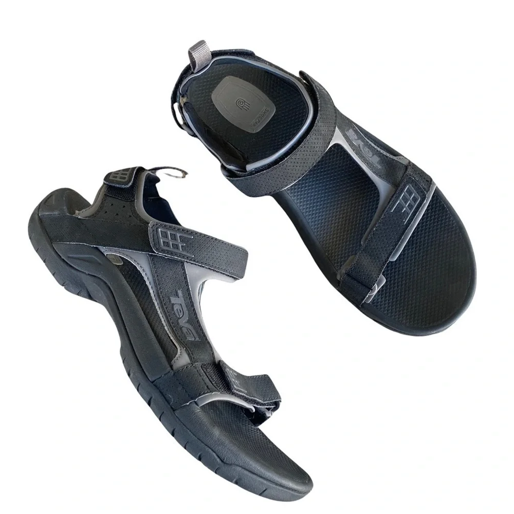 TEVA Minam 4289 Rugged Hiking Sandal Black Men’s Size 10